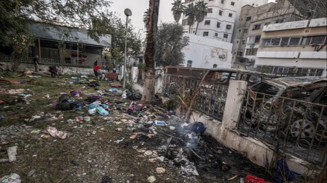 Plus de 500 personnes ont été tuées à l'hôpital baptiste Al-Ahli à Gaza le 18 octobre 2023. Crédit photo: AA