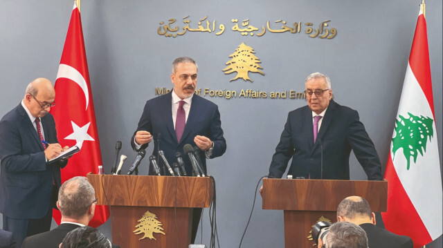 Dışişleri Bakanı Hakan Fidan - Lübnan Dışişleri ve Göçmenler Bakanı Abdallah Buhabib