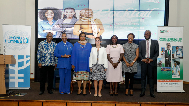 "Cocktail d’opportunités des femmes entrepreneures avec le Patronat ivoirien", rencontre organisée par ONU FEMMES en vue de favoriser l’accès des femmes entrepreneures à la commande, qu’elle soit publique ou privée. Crédit Photo: X
