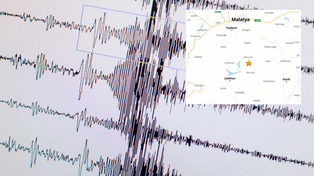 Çelikhan'da deprem meydana geldi. 