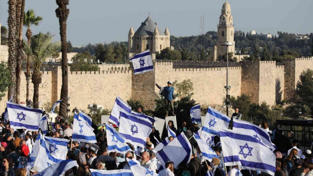 Rassemblement de fanatiques de l'extrême-droite israélienne à Jérusalem, le 20 octobre 2023. Crédit photo: AA