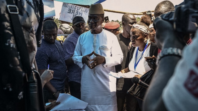 Samura Kamara, chef du Parti du Congrès des peuples (APC). Crédit photo: Saidu BAH / AFP