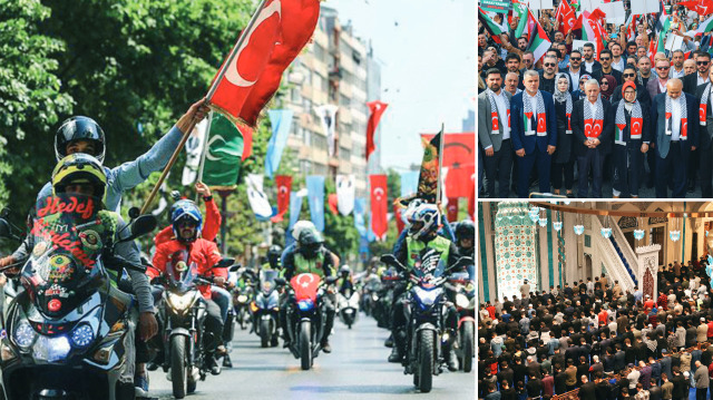 Üsküdar’da da ‘Filistin’e Ses Ol’ mitingi düzenlendi.