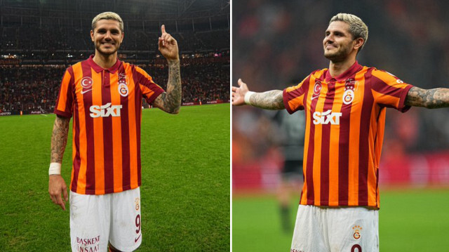 Icardi, Süper Lig'de Galatasaray forması altında derbilerde en fazla gol atan yabancı futbolcu unvanının yeni sahibi oldu. (10 gol)