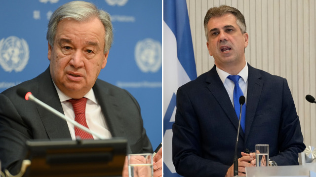 BM Genel Sekreteri Antonio Guterres - İsrail Dışişleri Bakanı Eli Cohen