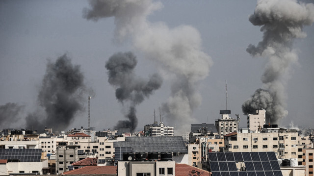 Frappes israéliennes sur Gaza, le 24 octobre 2023, au 18e jour de l'offensive sioniste. Crédit photo: AA