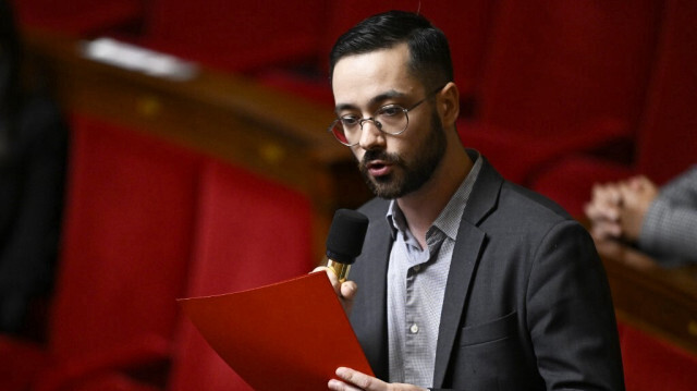 Le député français LFI David Guiraud, le 17 octobre 2023, à l'Assemblée Nationale. Crédit photo: JULIEN DE ROSA / AFP