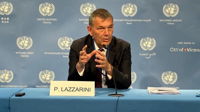 Le Commissaire général de l'Office de secours et de travaux des Nations Unies pour les réfugiés de Palestine (UNRWA), Philippe Lazzarini. Crédit photo: AA