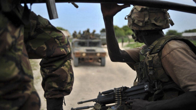 Un soldat de la Force de défense kenyane. Crédit photo: CARL DE SOUZA / AFP