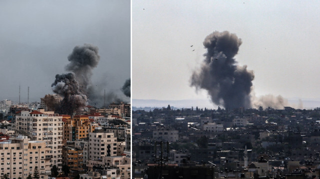 İşgalci İsrail, Gazze'ye saldırılarını sürdürüyor.