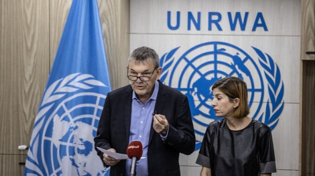 Le Commissaire général de l'Office de secours et de travaux des Nations Unies pour les réfugiés de Palestine dans le Proche-Orient (UNRWA) Philippe Lazzarini à Jérusalem le 27 octobre 2023. Crédit photo: AA