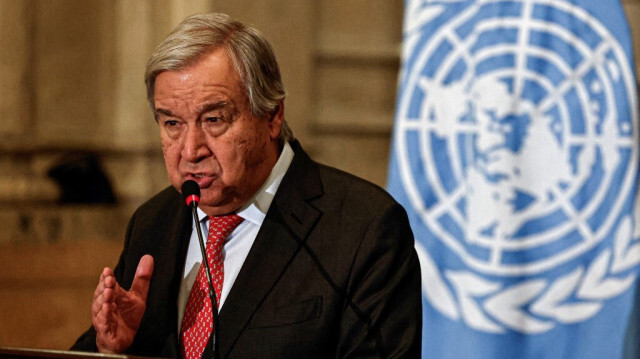 Le Secrétaire Général des Nations Unies, Antonio Guterres, au Caire le 19 octobre 2023. Crédit photo: Khaled DESOUKI / AFP

