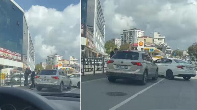 <p>Olay dün akşam saatlerinde Pendik Ankara Caddesi'nde meydana geldi.</p>