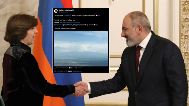  Fransa Dışişleri Bakanı Colonna, Ermenistan'a 'destek' ziyaretinde bulundu.