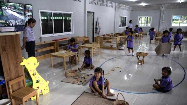 La garderie qui a temporairement remplacé l'ancien centre, site d'une fusillade de masse dans une crèche le 6 octobre 2022 en Thaïlande. Crédit photo: LILLIAN SUWANRUMPHA / AFP