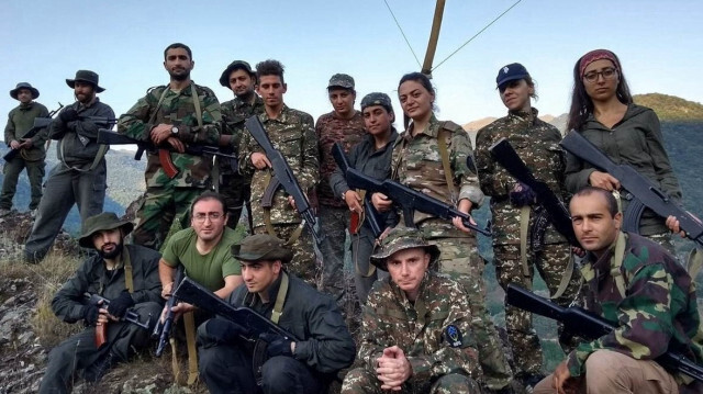 Unités paramilitaires de VoMA dans le Karabagh. Crédit Photo : AA