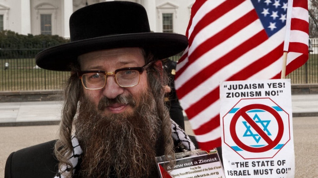 Le rabbin Yisroel Dovid Weiss, de "l'Organisation internationale des Juifs contre le sionisme". Crédit photo: PAUL J. RICHARDS / AFP / ARCHIVE