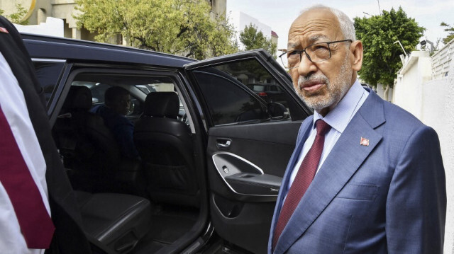 Rached Ghannouchi, chef du parti tunisien "Ennahdha". Crédit photo: FETHI BELAID / AFP