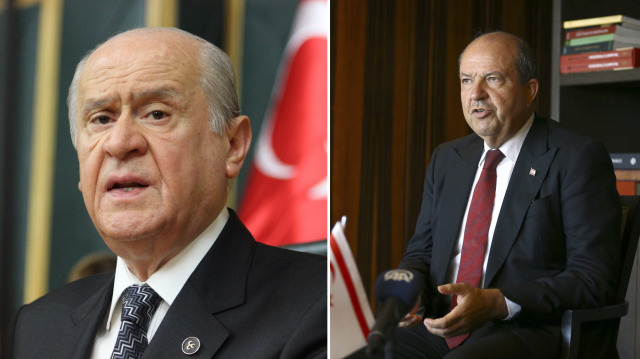 MHP Genel Başkanı Devlet Bahçeli - KKTC Cumhurbaşkanı Ersin Tatar