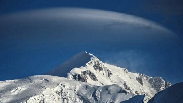  Vue du massif du Mont-Blanc, la plus haute montagne de France. Crédit photo: OLIVIER CHASSIGNOLE / AFP