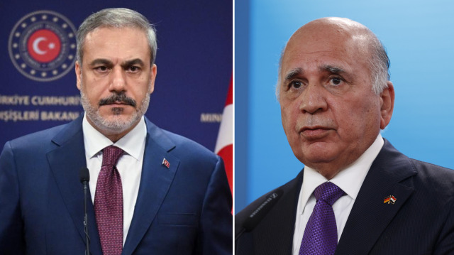 Türkiye Dışişleri Bakanı Hakan Fidan - Irak Dışişleri Bakanı Fuad Hüseyin