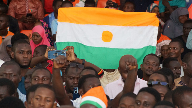 Manifestation favorable au militaires à Niamey, le 29 septembre 2023. Crédit photo: AA