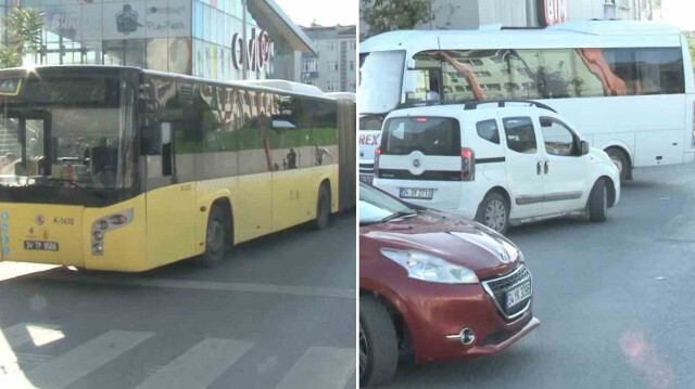 Seyir halindeki İETT'den dumanlar yükseldi: Yolcular araçtan indirildi.