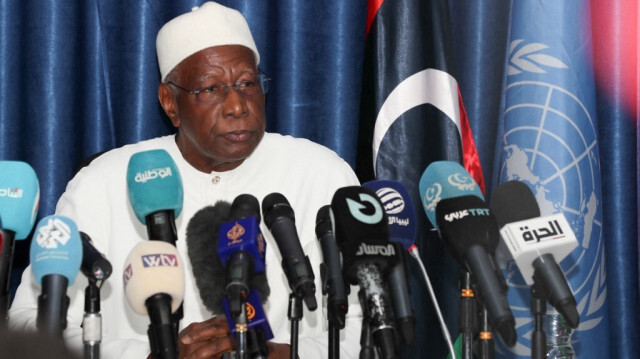 Abdoulaye Bathily, représentant spécial des Nations Unies et chef de la Mission d'appui des Nations Unies en Libye (UNSMIL). Crédit photo: Mahmud TURKIA / AFP