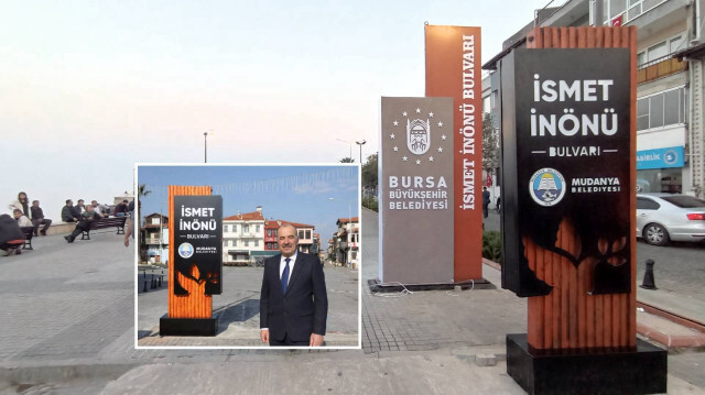Mudanya Belediyesi ‘İsmet İnönü’ adını reklam aracı yaptı.