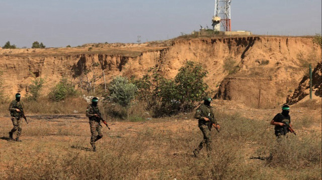 Les Brigades al-Qassam, l’aile militaire du mouvement Hamas.Crédit photo: MAHMUD HAMS / AFP