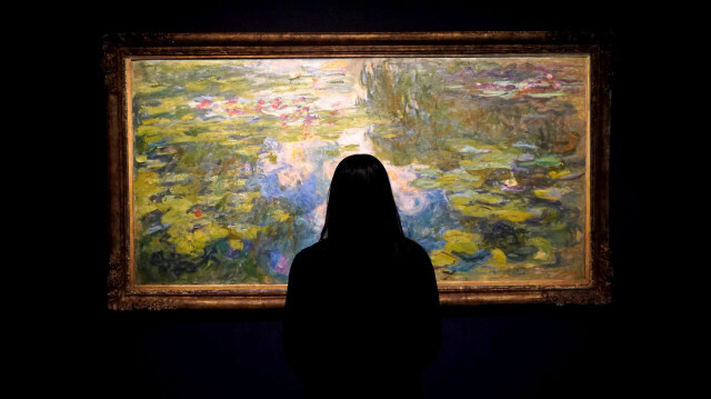 La peinture de Claude Monet "Le Bassin aux nymphéas, harmonie verte". Crédit photo: TIMOTHY A. CLARY / AFP