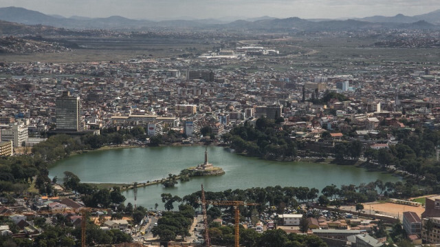 Une vue générale du centre-ville d'Antananarivo au Madagascar. Crédit photo: RIJASOLO / AFP