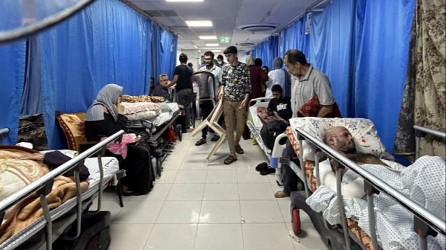 Des patients à l'hôpital Al-Chifa dans la ville de Gaza le 10 novembre 2023. Crédit photo: KHADER AL ZANOUN / AFP