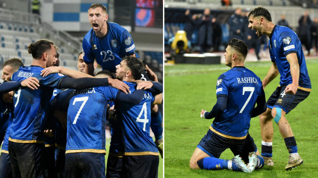 Kosovalı futbolcuların gol sevinçleri