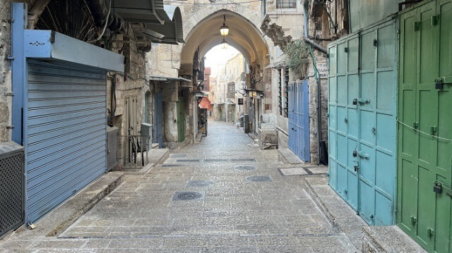 Les rues vides de Jérusalem, le 11 novembre 2023. Crédit photo: AA