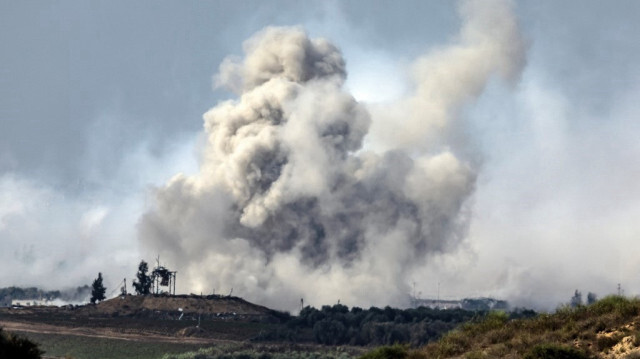 De la fumée s'élève lors d'un bombardement de l'entité sioniste dans le nord de la bande de Gaza, le 15 novembre 2023. Crédit photo: FADEL SENNA / AFP