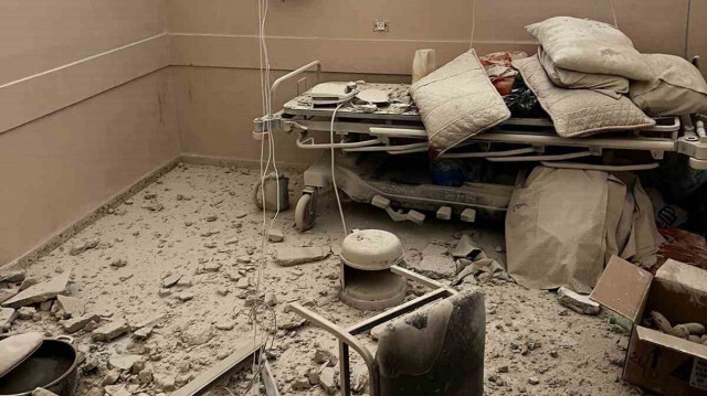 L'armée d'occupation avait bombardé les panneaux solaires de l'hôpital al-Shifa à Gaza. Crédit photo: AA