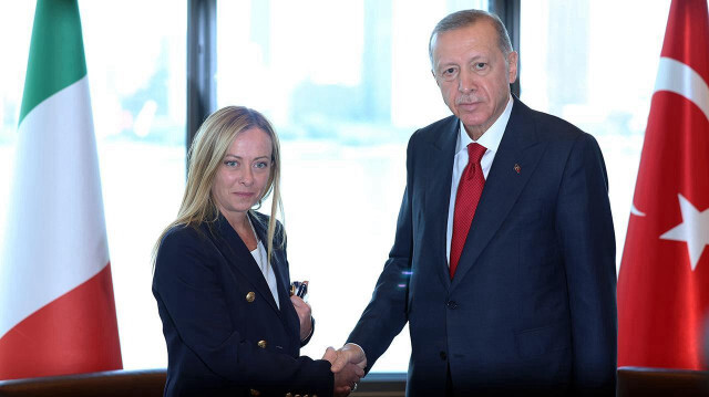 Cumhurbaşkanı Recep Tayyip Erdoğan, İtalya Başbakanı Giorgia Meloni