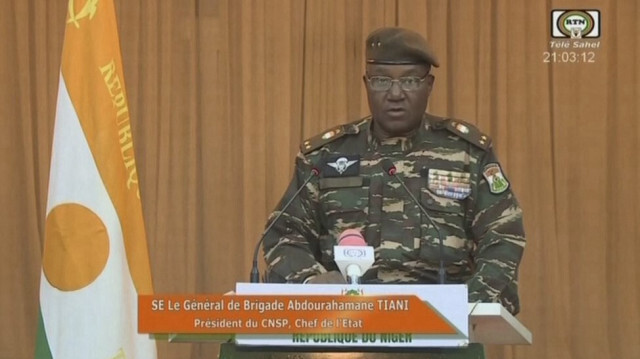 Le président de la transition du Niger, le général Abdourahamane Tiani. Crédit photo: ORTN - Télé Sahel / AFP