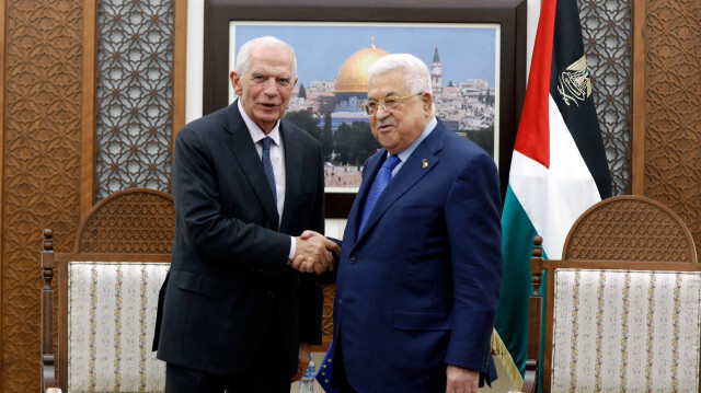 Borelle a également rencontré le Président de l'Autorité Palestinienne. Crédit photo: compte X de Josep Borell