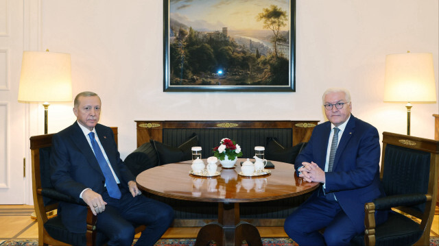 Cumhurbaşkanı Erdoğan, Almanya Cumhurbaşkanı Steinmeier ile görüştü.