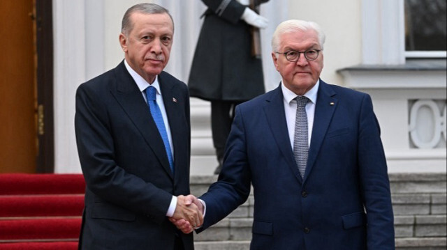 Le président turc Recep Tayyip Erdogan et le président allemand Frank-Walter Steinmeier à Berlin, Allemagne. Crédit photo: AA