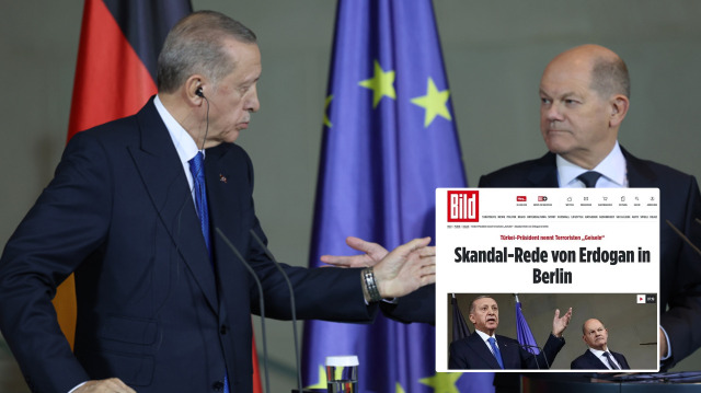 Cumhurbaşkanı Recep Tayyip Erdoğan - Alman Başbakan Olaf Scholz