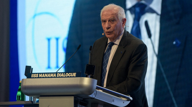 Josep Borrell, responsable de la politique étrangère de l'Union européenne, s'exprimant lors de la conférence sur la sécurité du Dialogue de Manama de l'IISS, à Manama, le 18 novembre 2023. Crédit Photo: Mazen Mahdi / AFP

