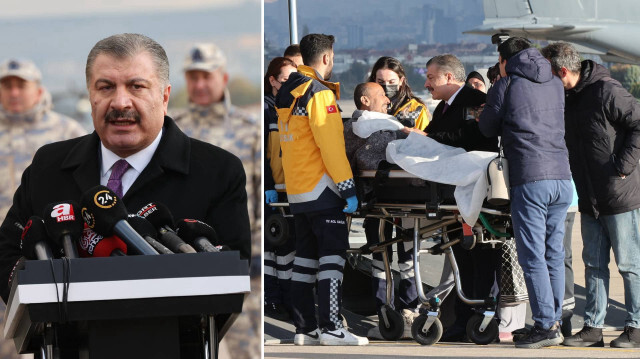 Gazze'den hasta ve yakınlarından oluşan 110 kişi daha Türkiye'ye getirildi.