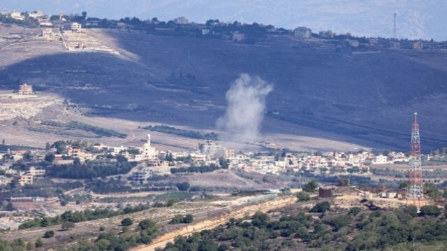 Une frappe d'artillerie israélienne dans le sud du Liban, le 21 novembre 2023. Crédit photo: JALAA MAREY / AFP