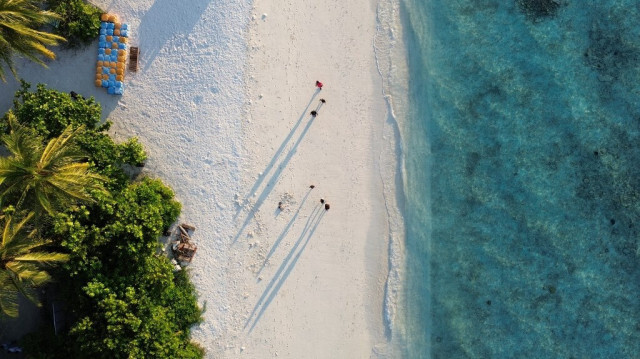 L'archipel des Maldives, une destination touristique en danger. Crédit photo: Shubham KOUL / AFP