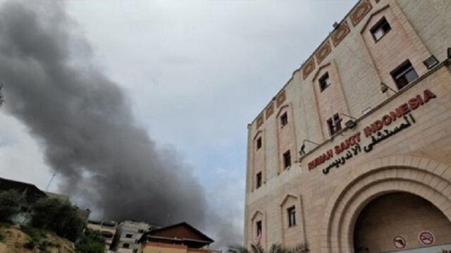 L'entité d'occupation attaque l'hôpital indonésien à Gaza, le 20 novembre 2023. Crédit photo: AA