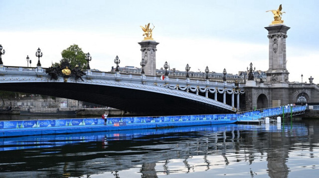 La Seine accueillera de nombreuses épreuves aquatiques pour les JO2024. Crédit photo: Bertrand GUAY / AFP