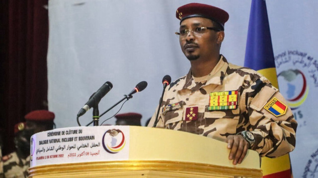 Le chef de la transition tchadienne, Mahamat Idriss Deby Itno. Crédit Photo: Denis Sassou Gueipeur / AFP

